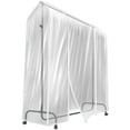 thumbnail image 4 of 6 Ft Clear Garment Rack Cover - Dustproof Waterproof Clothing Storage for Dresses, Suits, Coats, 4 of 7