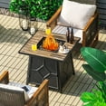 thumbnail image 3 of Costway 28 Inches Propane Gas Fire Pit Table  40,000 BTU Outdoor Heater W/Cover, 3 of 10