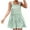 Green, variant on IROINNID Women's Sleeveless Sundress Fashion Summer Casual Striped Camis Vest Mini Dress Square Neck Short Women Dress