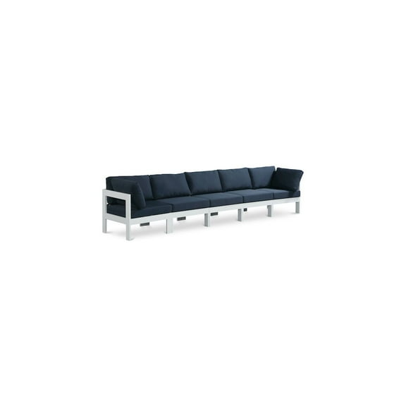 Meridian Furniture Nizuc Navy Outdoor Patio Modular Sofa