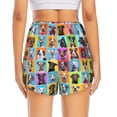 thumbnail image 2 of Lsque Cute Dogs Collage Printed Women's Running Shorts with Liner Pockets,Elastic Quick Dry Workout Athletic Gym Yoga Shorts,Womens High Waist Shorts-Small, 2 of 9