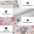 thumbnail image 6 of Beach Coastal Outdoor Rug for Patio/Deck/Porch, Non-Slip Large Area Rug 3 x 5 Ft, Summer Nautical Shell Starfish Coral Rustic Indoor Outdoor Rugs Washable Area Rugs, Camping Rug Carpet Runner, 6 of 8