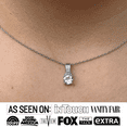 thumbnail image 3 of Cate & Chloe Laya 18k White Gold Plated Pendant Necklace with Swarovski Crystals Gift for Women, 3 of 7
