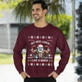 thumbnail image 3 of Christmas Sweatshirt, Funny Gym Christmas Sweatshirt, Muscular Santa Ugly Holiday Jumper, Festive Fitness Gift for Bodybuilders & Weightlifters, 3 of 5