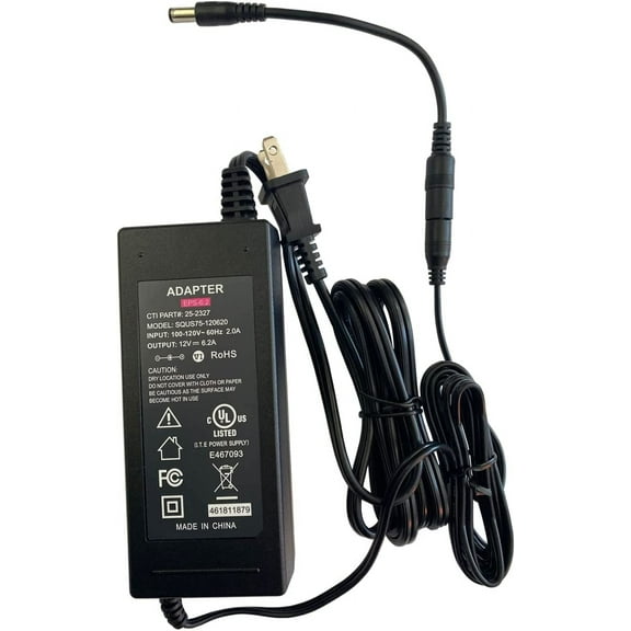 12V AC/DC Adapter Compatible for A-TOMSTACK A5 Pro PRO Laser Engraver Cutting Machine 12VDC 5000mA 40W DC12V 5A 40W 12.0V 5.0A Switching Power Supply Cord Cable Battery Charger