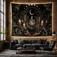 thumbnail image 6 of Cauldron and Crystals Altar Scene Under Starry Night Sky, Mystical Moody Gothic for Dark Art Lovers, Witchcraft Decor, Halloween Gift Tapestry Wall Hanging for Bedroom, Living Room and Dorm, 6 of 7