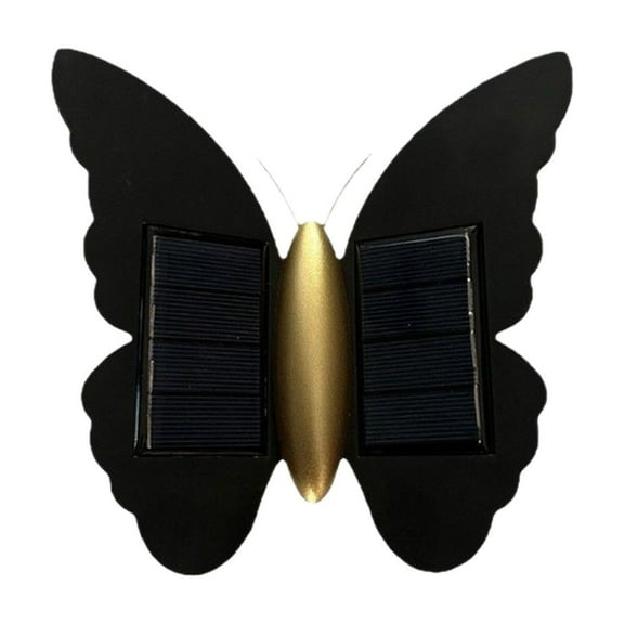 Kraoden Outdoor Solar Wall Lights, Butterfly-Shaped Modern Pathway Lighting, Water Resistant Garden Decor, LED Wall Wash Effect for Stairs and Patios