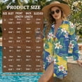 thumbnail image 5 of Renewold Hawaii Swimsuit Coverup for Women Beach Cover Up Button Down Shirt Long Sleeve Resort Wear for Beach Vacation Seaside Women's Swimwear, Hawaiian Plumeria Palm Leaf Monstera Print, S, 5 of 7