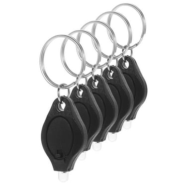 5 PCS Key Rings Flashlight Torch Lamp Mini LED Keychain Blacklight Flashlights