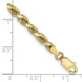 thumbnail image 2 of 10k Yellow Gold Bracelet Chain Styles Rope 4 mm 7 in Diamond-cut, 2 of 2