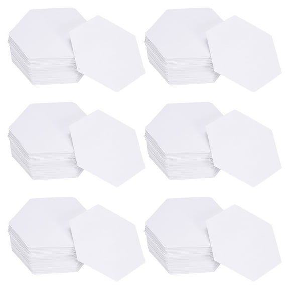 Uxcell 600 Count Hexagon Paper Piecing Paper for Quilting, 1 inch English Paper Piecing Template, Foundation Paper Pieces Patchwork Supplies