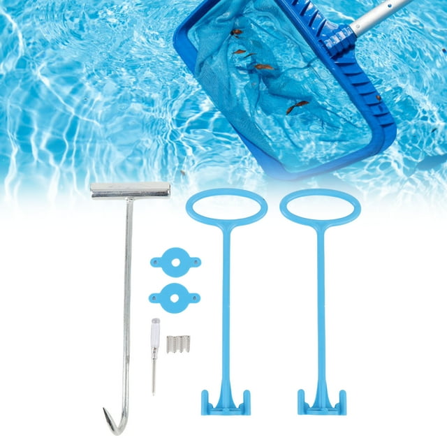 Pool Skimmer Basket Hook, Easy Installation Pool Skimmer Basket Handle Safe Built To Last with Screws for Swimming Pool