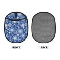 thumbnail image 2 of Naloa whiet Snowflake blue background Silicone Pot Holders, Oven Mitts Heat Resistant Hot Pads, Non Slip Pot Holder for Kitchen Baking and Cooking 9.4 x 7.5 Inches, 2 of 7