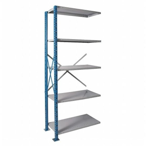 Hallowell Ah7510 2410pb Hallowell H Post High Capacity Shelving 36 In W X 24 In D X 123 In H 707 Marine Blue Posts And Side Sway Braces Walmart Com Walmart Com