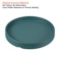 thumbnail image 3 of Unique Bargains 4.5' Ceramic Round Planter Saucer Flower Pot Drip Tray Coaster, Cyan 2 Pack, 3 of 5