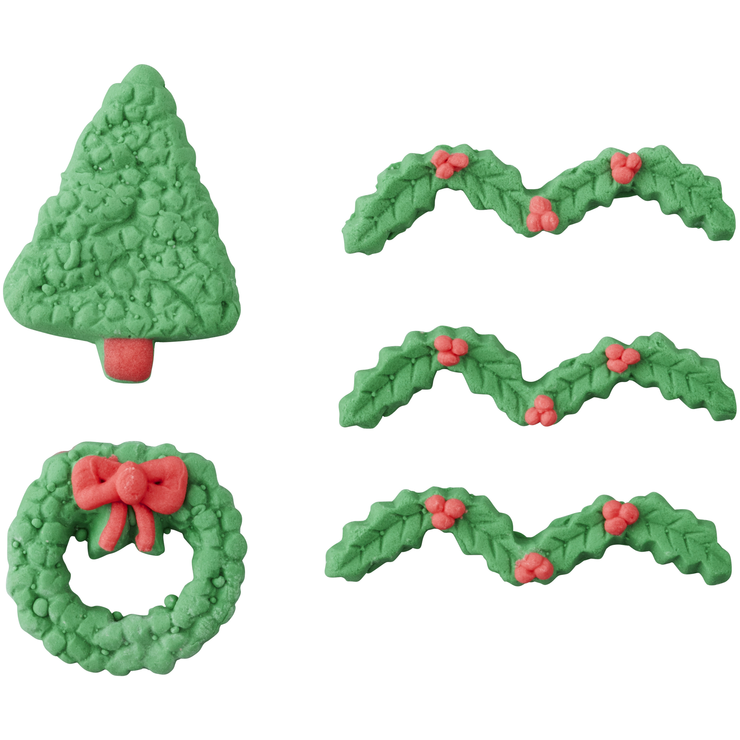 Wilton Gingerbread House Holiday Trim Candy Decorations, 5Count