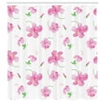 thumbnail image 2 of Ambesonne Flowers Shower Curtain, Floral Patterns Country, 69"Wx70"L, Pink White, 2 of 4