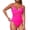 Pink, variant on Cross Back,Bathing Suit for Women,Tie Side,Ruched Monokinis,Tummy Control Swimsuits for Women,Push Up Swimwear,Hollow Monokini Swimwear Black L