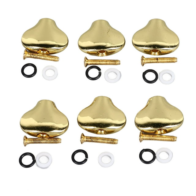 <p>Guitar Machine Head Button, Strong Compatibility Tuning Peg Tip Fish Tail Shape Metal For String Instrument</p>