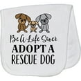 thumbnail image 2 of Inktastic Adopt a Rescue Dog Pet Baby Burp Cloth, 2 of 3