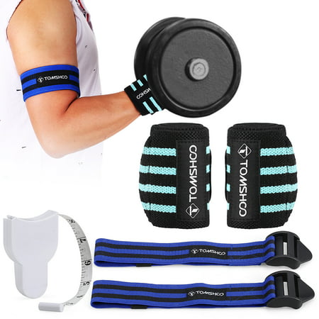 Occlusion Training Bands Arm Wrist Wraps Bodybuilding Muscle Growth Gym Fitness Band Straps for Men and