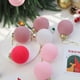 thumbnail image 3 of 12 Bolas Navideñas de Terciopelo Flocadas, Adornos Navideños de Plástico, Adornos Colgantes Decorativos para Árbol de Navidad, 36 Pulgadas, 3 of 7