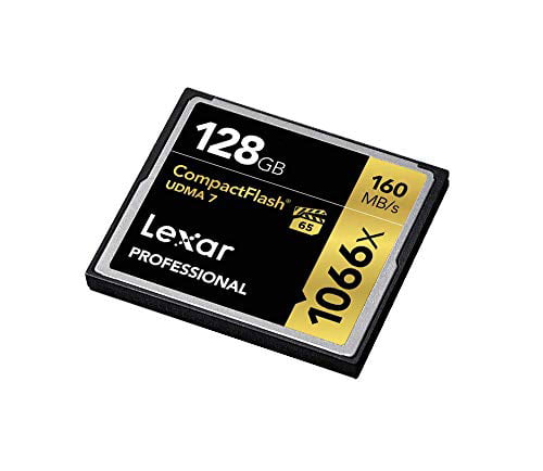Lexar Professional 1066x 128GB VPG-65 CompactFlash card (Up to 