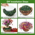 thumbnail image 2 of Scidweet Artificial Hanging Flowers, 12 Pcs Fake Flowers Faux Plants with Coconut Lining Basket for Outdoor Indoor Spring Summer Decoration for Home Garden, Multicolor, 2 of 7