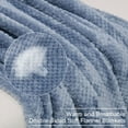 thumbnail image 6 of PiccoCasa Soft Microfiber Plush Flannel Blanket Luxury Bed Blanket, Smoked Blue Throw (50"x60"), 6 of 6