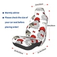 thumbnail image 3 of Honeii Rabbit And Hedgehog Print Car Seat Cover,Car Interior Covers,Universal Fit Seat Protector, Compatible with Most Cars, SUVs, Trucks, and Vans, 3 of 5