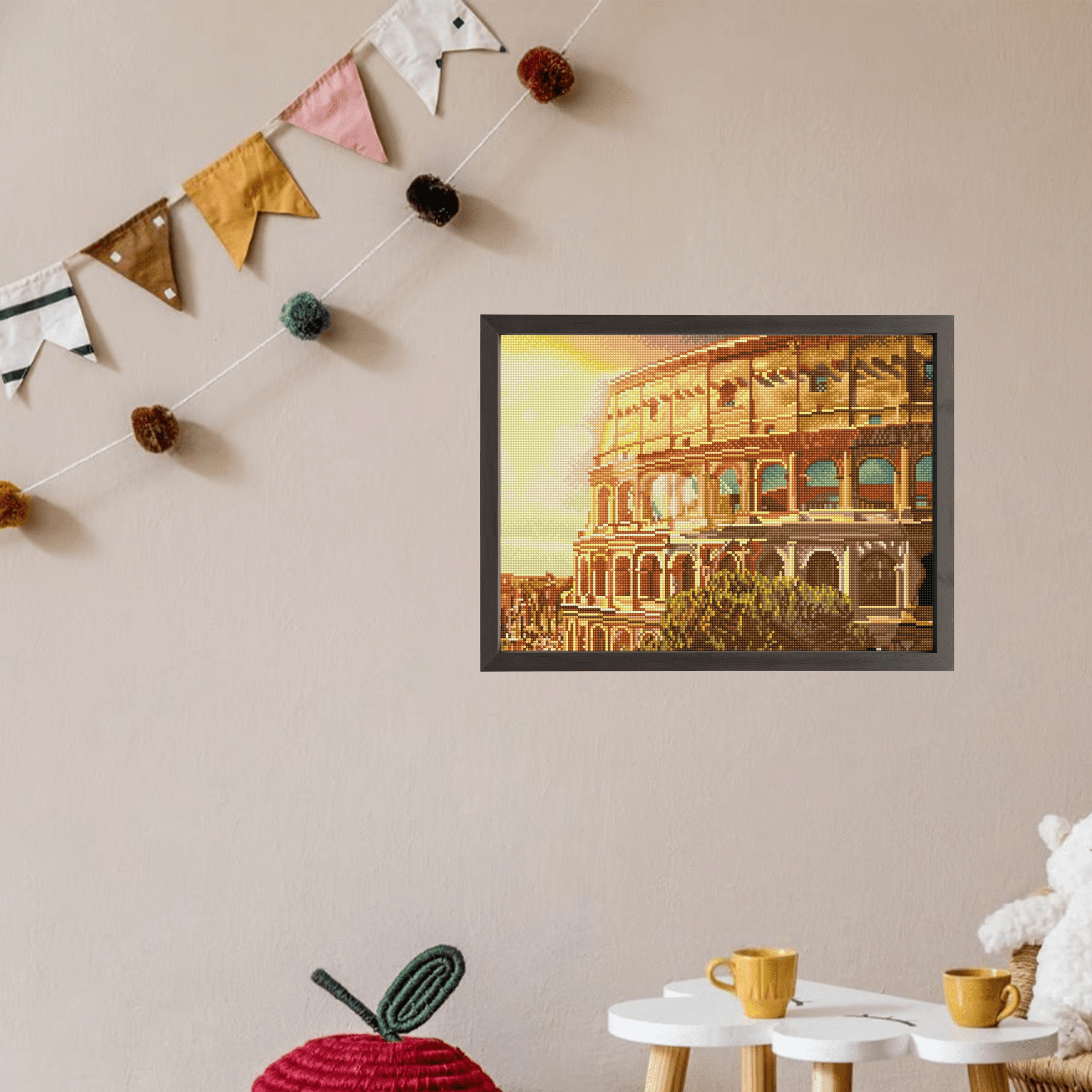 Diamond Dotz Roman Colliseum Buliding Diamond Painting Kits for Adults - Diamond Art Kits a Relaxing Creative Craft Kit with Dotz Gems 16.5"x20.5"
