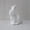 White, variant on Easter Bunny Figurines, 12.2 Inch Pastel Bow-Tied Bunny Tiered Tray Decor, Spring Table Centerpiece for Indoor Decor, Bunny Shape Decoration for Home Party Office & Living Room