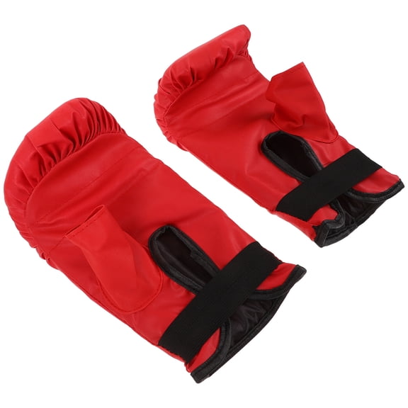 MERRYHAPY 1Pair Red Training Boxing Gloves Anti Wear Portable Gloves for Boxing and Mma Workouts