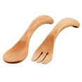 thumbnail image 3 of Shisuyan 1set Adorable Wooden Utensils Portable Fork And Spoon For Lightweight And Durable Tableware For Natural Finish, 3 of 8