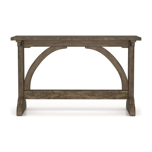 Furniture of America Linx Rustic Wood Rectangle Console Table in Reclaimed Oak