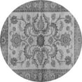 thumbnail image 1 of Ahgly Company Indoor Round Abstract Gray Modern Area Rugs, 6' Round, 1 of 4