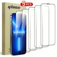 thumbnail image 3 of 9H Hardness 5-Pack iPhone Glass Screen Protector | 9H Hardness, Anti-Fingerprint, Full Coverage Tempered Glass Film with Edge Protection, 3 of 10