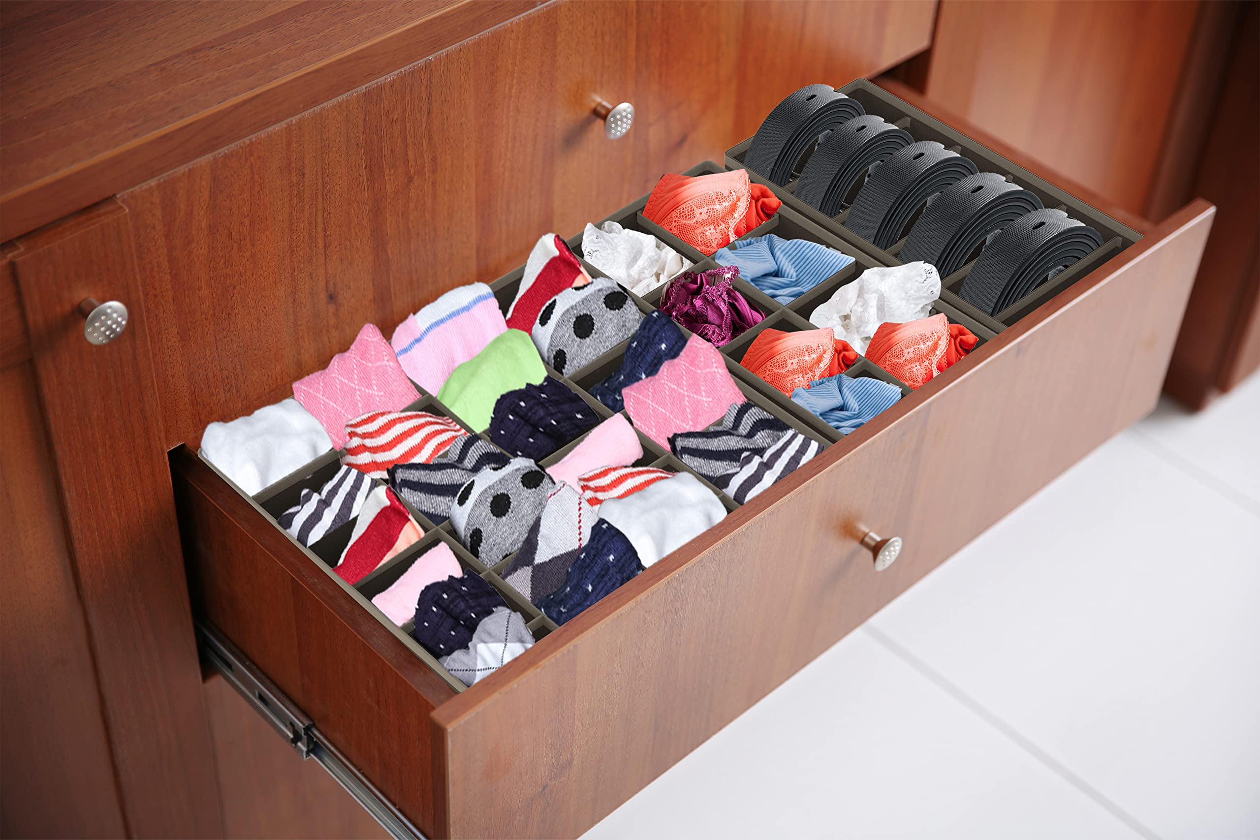 Ozoffer 4 PCS/SET Foldable Storage Drawer Organizer Bra Underwear