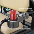 thumbnail image 4 of Reposabrazos para carrito de golf con portavasos Roykaw de tercera generación con soporte para teléfono, 4 of 8