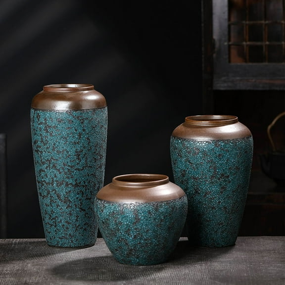 WHAMVOX  Ceramic Vase Porcelain Plant Pots Indoor Ornament for Flowers