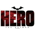 thumbnail image 2 of Men's The Batman Hero Utility Belt Logo  Graphic Tee White 2X Large, 2 of 5
