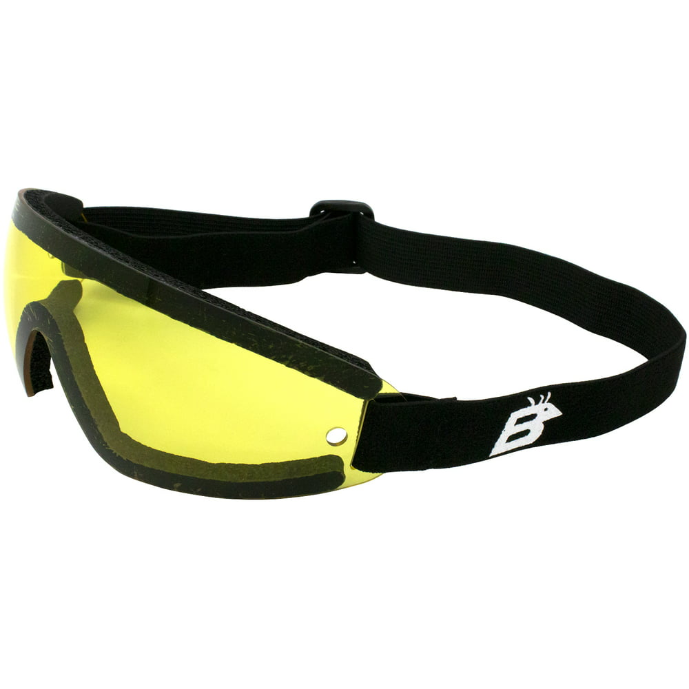 Birdz Eyewear the Wing Yellow Lens Sky Dive Skydiving Goggles with