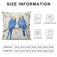 thumbnail image 6 of Nawypu  Decorative Throw Pillow Covers Accent Parrot Pattern Chenille Cushion Covers Pillowcases for Couch Bed Living Room Home 2pc, 6 of 6