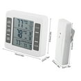 thumbnail image 2 of Wireless Digital Refrigerator Audible Alarm Indoor Outdoor with Sensor Freezer MinMax Record, 2 of 6