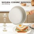 thumbnail image 2 of Nonstick Ceramic Saute Pan 10-Inch, Non-toxic Deep Frying Pan Skillet with Lid, Healthy Jumbo Cooker, Stay Cool Handle, Induction Compatible, PFOA & PFAS Free, 2 of 8