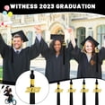 thumbnail image 5 of 20 Pcs 2023 Graduation Single Color Tassel with Gold Bling Charm(Black), 5 of 9