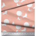 thumbnail image 3 of Soimoi Poly Georgette Fabric Bamboo Tree,Moon & Stork Bird Print Fabric by Yard 42 Inch Wide, 3 of 3