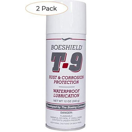 BOESHIELD T-9 Rust & Corrosion Protection/Inhibitor and Waterproof Lubrication, 12 oz. Pack 2