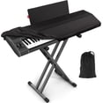 thumbnail image 1 of Cubierta antipolvo para teclado de piano para 88 teclas, con cubierta de piano eléctrico, almacenamiento a prueba de polvo y lavable, negro, 1 of 5