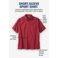 thumbnail image 4 of KingSize Men's Big & Tall Solid Wrinkle-Resistant Short Sleeve Button Down, 4 of 6
